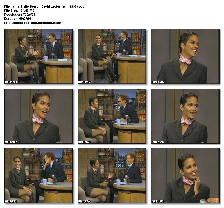 Halle Berry - Late Show With David Letterman (1995) | Celebrity Videos