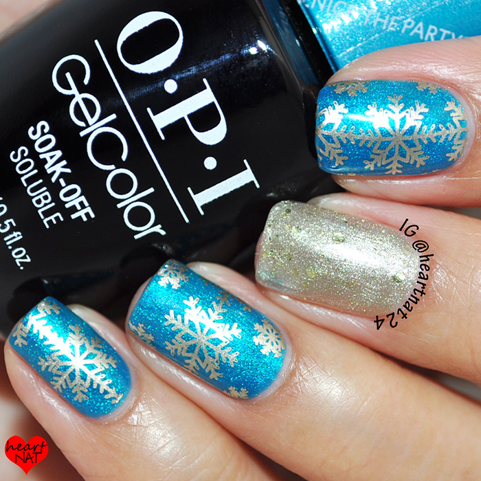 heartnat: OPI GelColor Venice the Party & MoYou London Festive 30