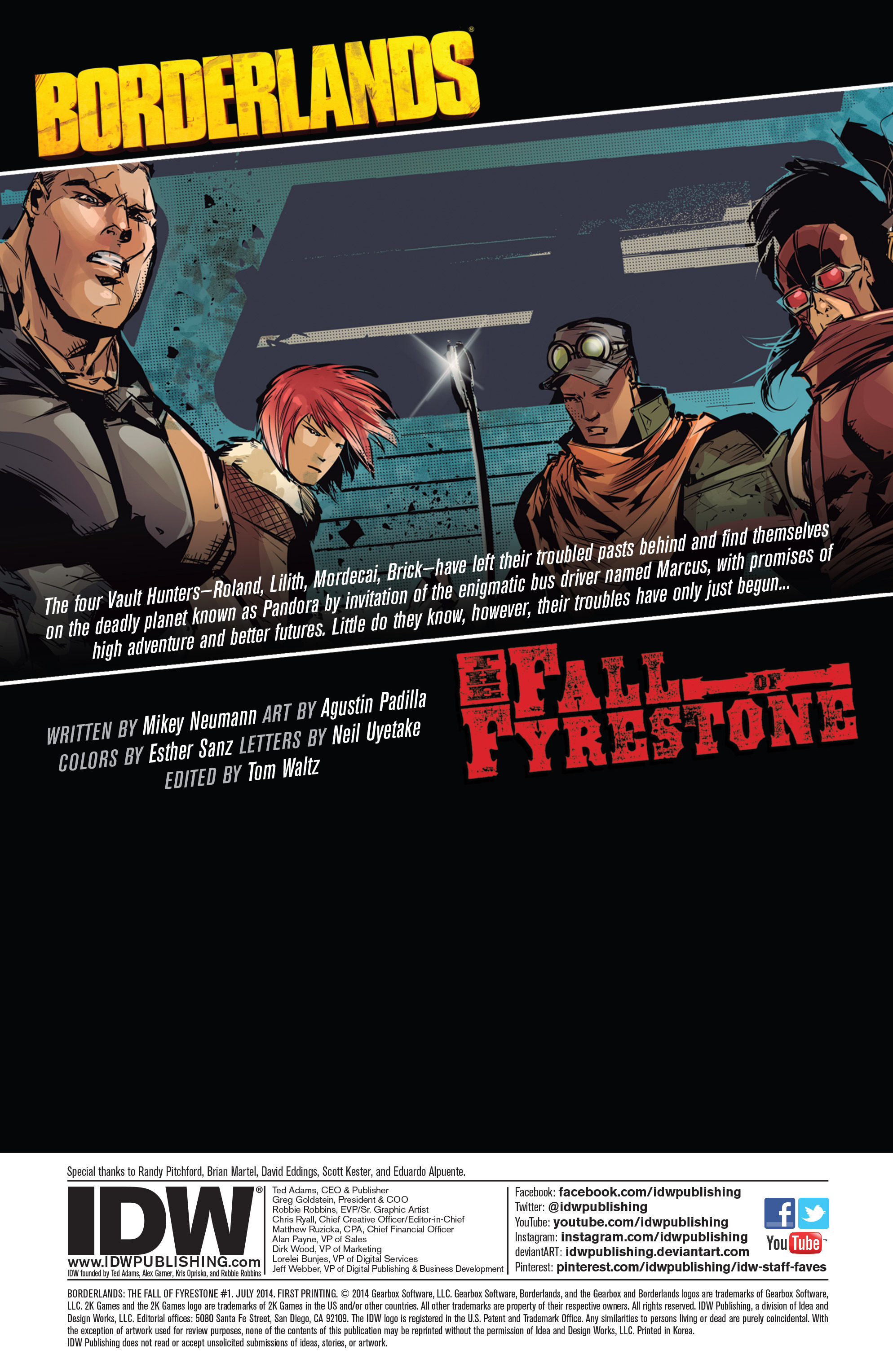 Read online Borderlands: The Fall of Fyrestone comic -  Issue #1 - 2