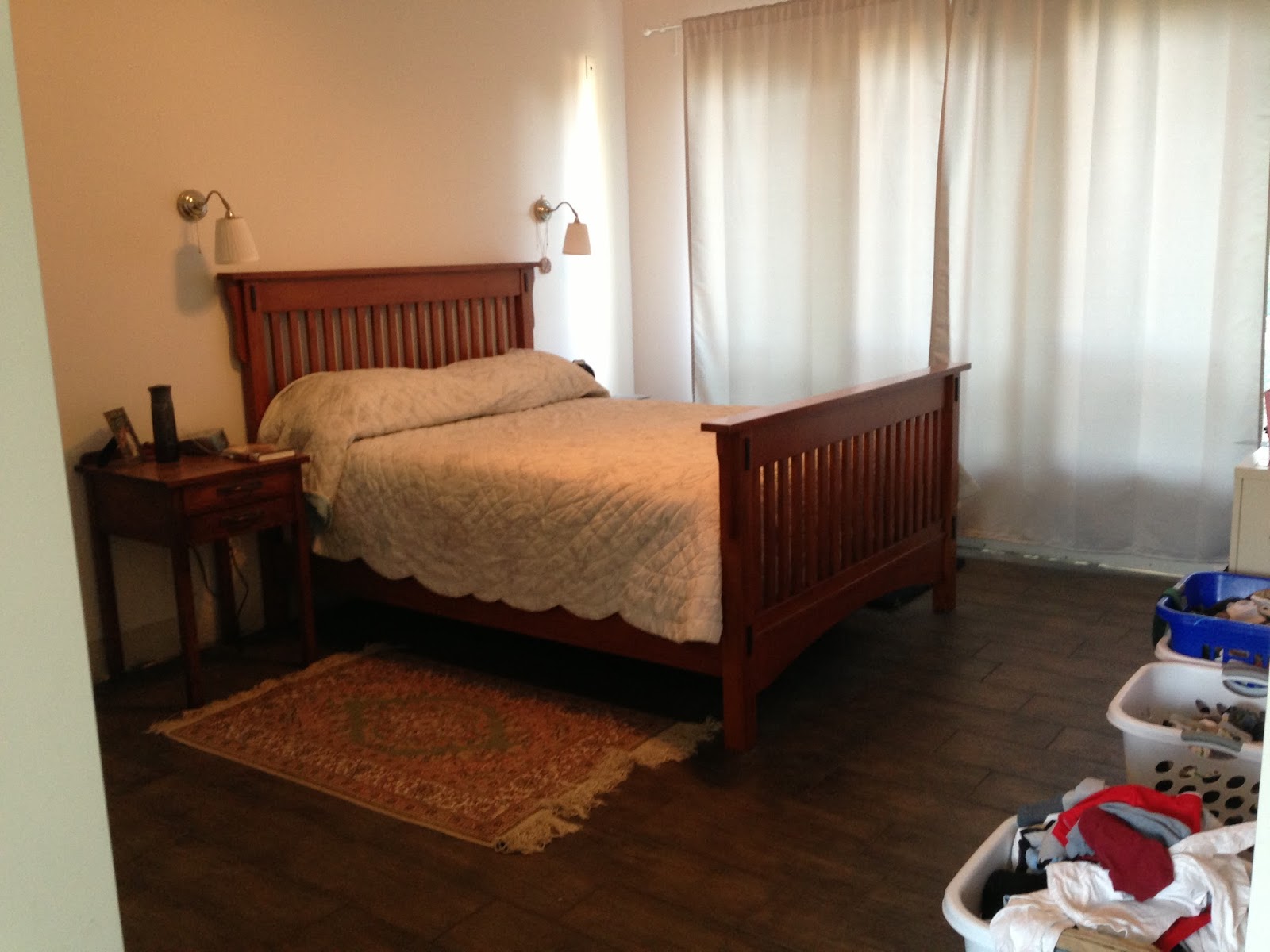 Flag Lot Living Shelves in the closet. Happy thought indeed.