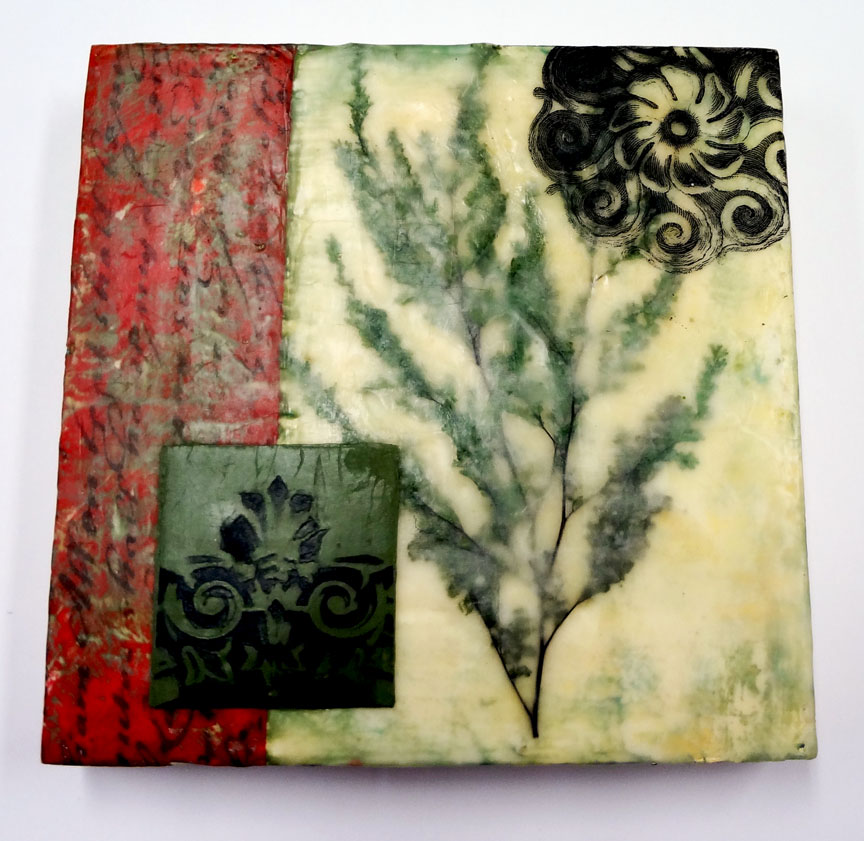 Resin Crafts: Envirotex Lite Resin over Encaustic Collage - Part One