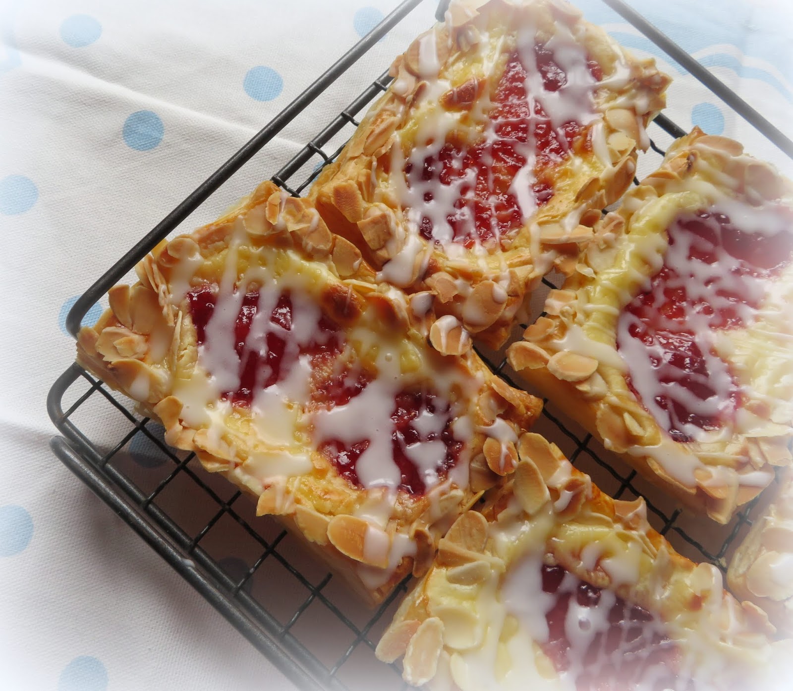 The English Kitchen Strawberry Almond Cream Cheese Danish