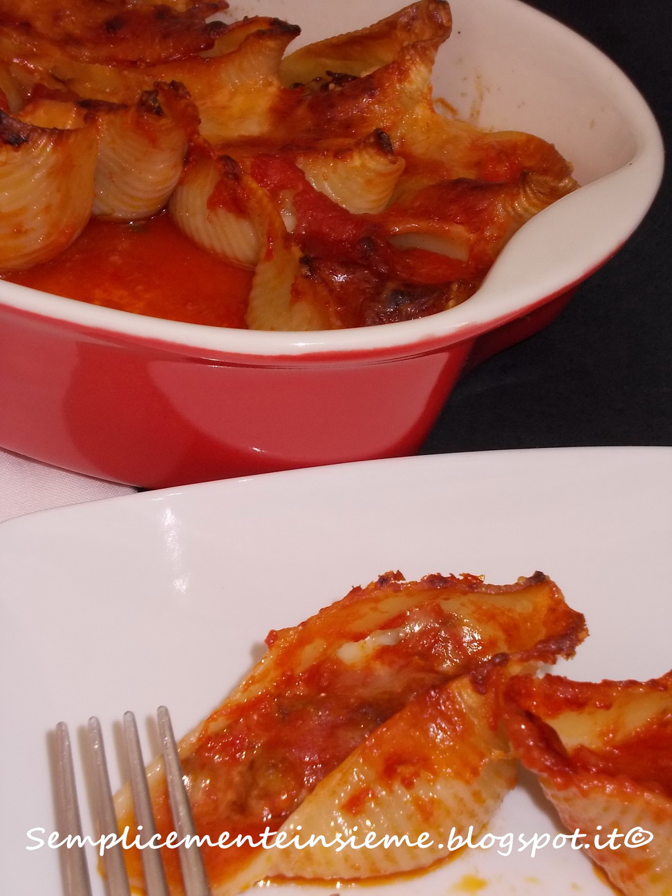 Semplicemente Insieme Conchiglioni al forno ripieni di melanzane