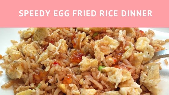 Speedy egg fried rice dinner