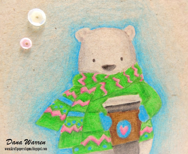 Kraft Paper Stamps No Line Coloring with Colored Pencils & Exciting News!!