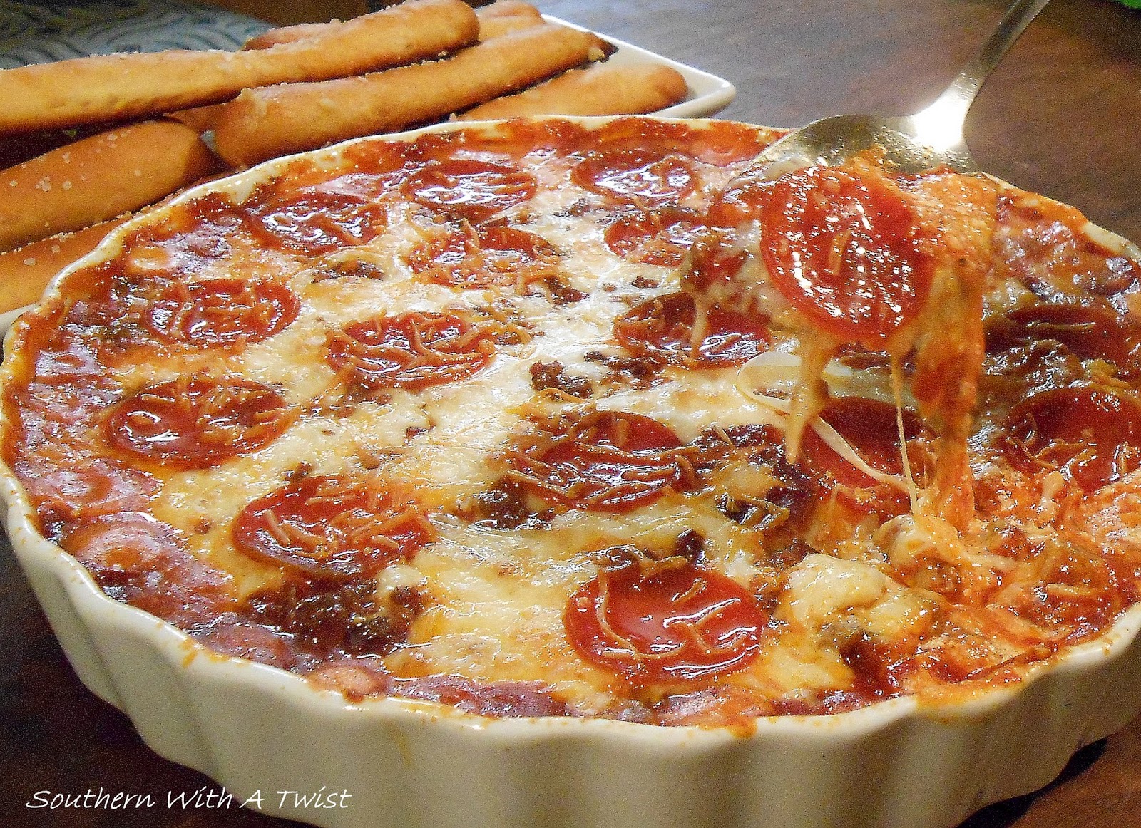 Southern With A Twist: Pizza Dip