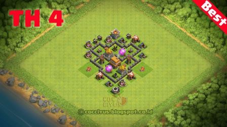 Susunan formasi coc th4 trophy base Susunan formasi coc th4 trophy base