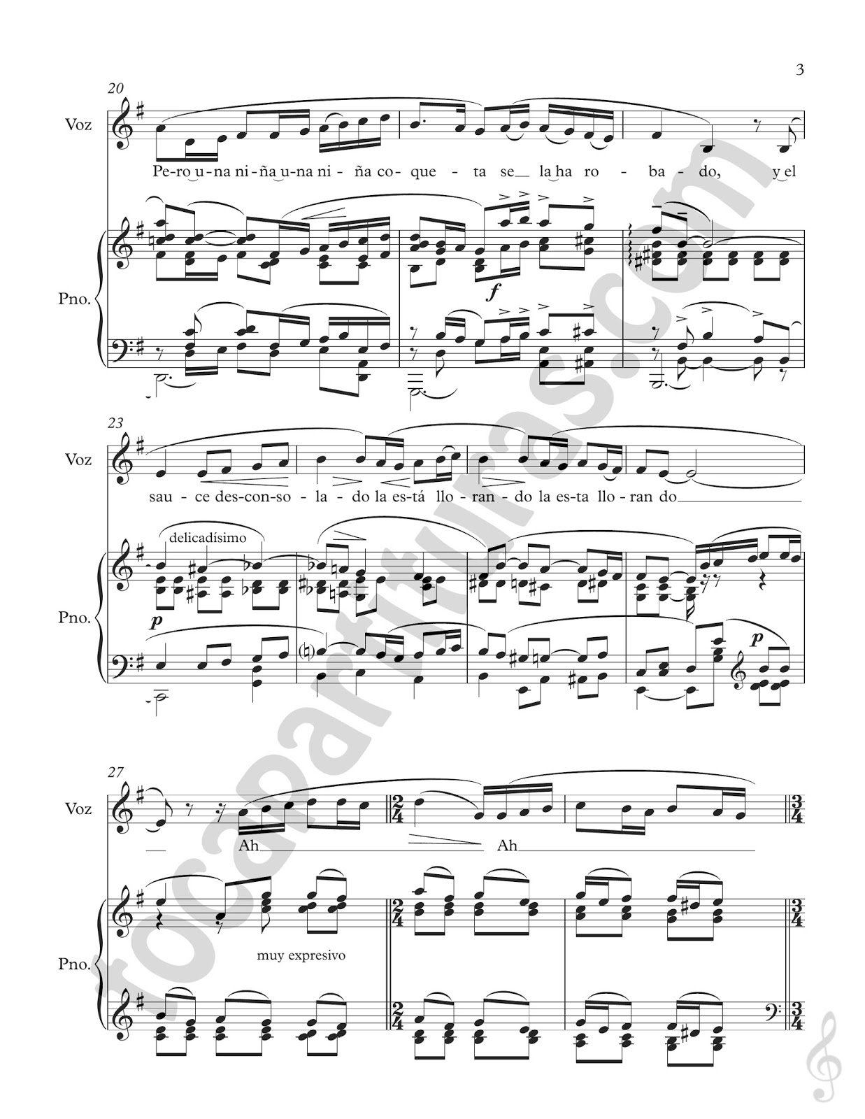 tocapartituras La Rosa y El Sauce de Francisco Silva y Carlos