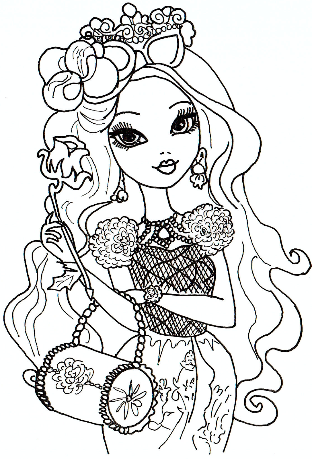 Free Printable Ever After High Coloring Pages Briar Beauty Ever After 