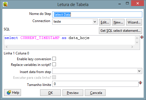 Aprenda Pentaho: Step Set Variables e Step Get Variables – Exemplos Kettle