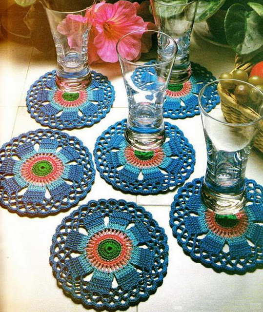Ergahandmade Crochet Coasters + Diagram