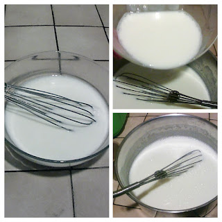 fouetter lait et ferment après refroidissement du lait