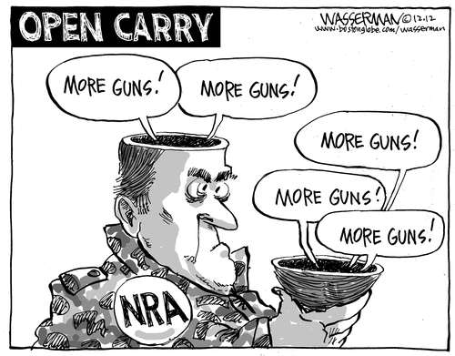 DownWithTyranny!: Cartoonists weigh in on the gun-violence crisis