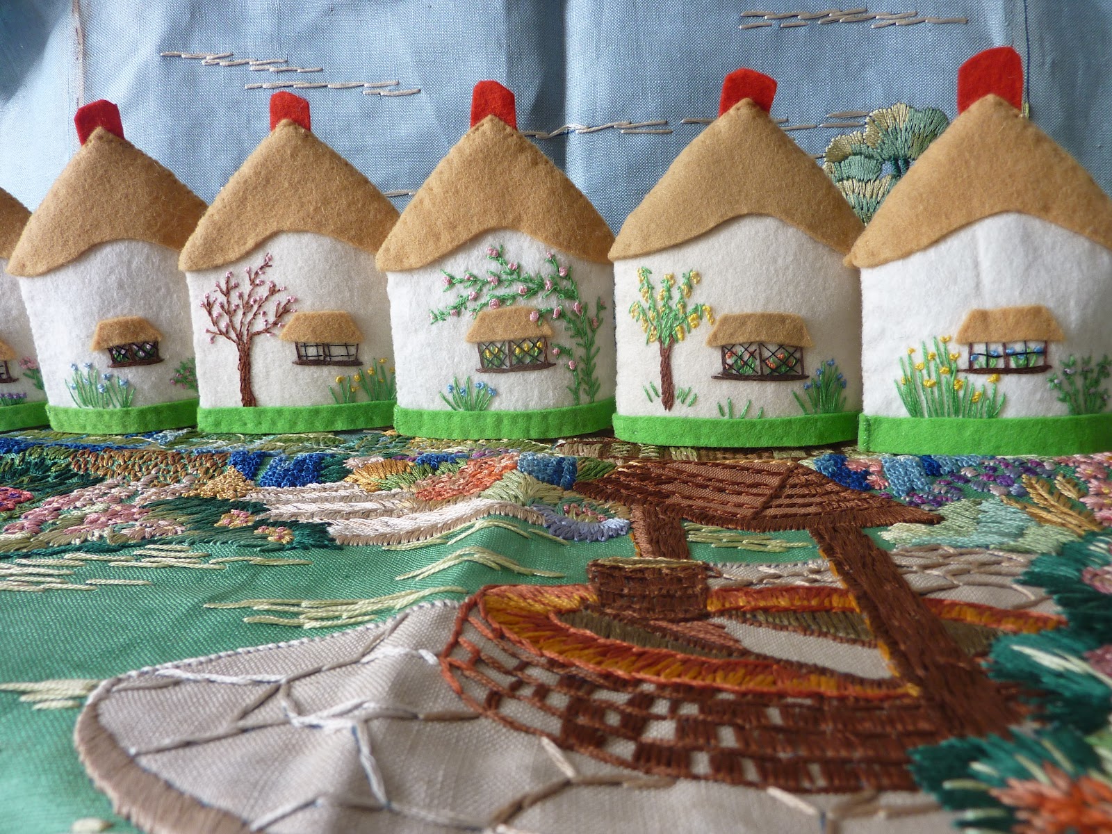 The Custards On the vintage embroidered street where I live...