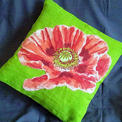 Appliqué Cushion Instructions, Appliqué Cushion How to, cool cushion, flower cushion