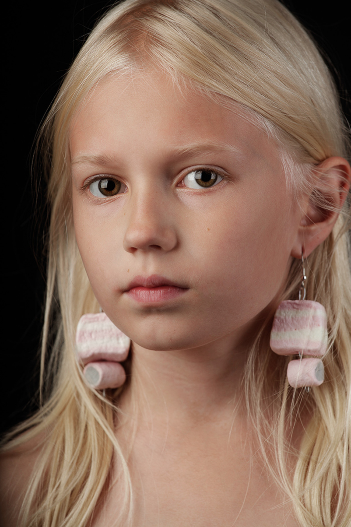 Pink Pionies Portrait Series Candy Girl