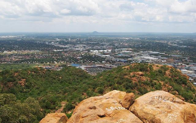 Vista de Gaborone – Botsuana