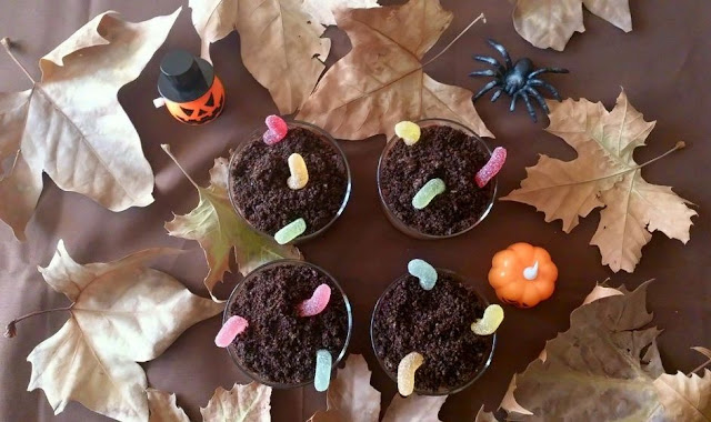 natillas chocolate tumbas halloween galletas oreo receta niños postre divertido facil sencillo sin horno