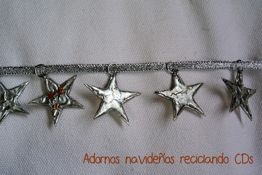 Estrellas DVD reciclados