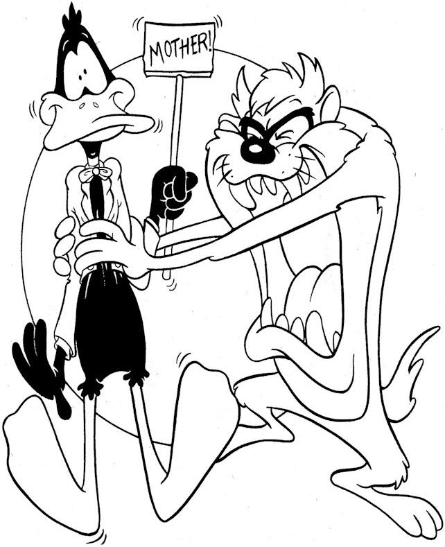 tazmanian devil coloring pages - photo #26