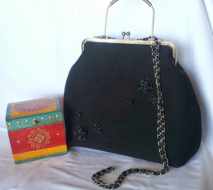 Los secretos de mi bolso BOLSO DE BOQUILLA VINTAGE BORDADO A MANO