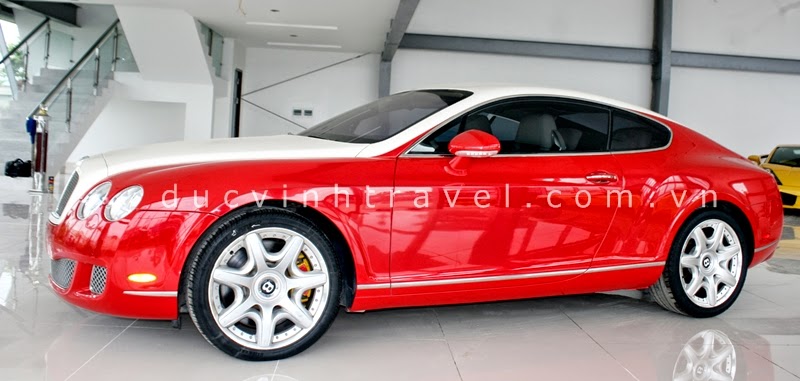 Cho thuê xe Bentley Continental GT Đỏ siêu sang 1