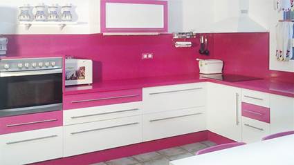 Ellas en Linea: Cocinas rosa