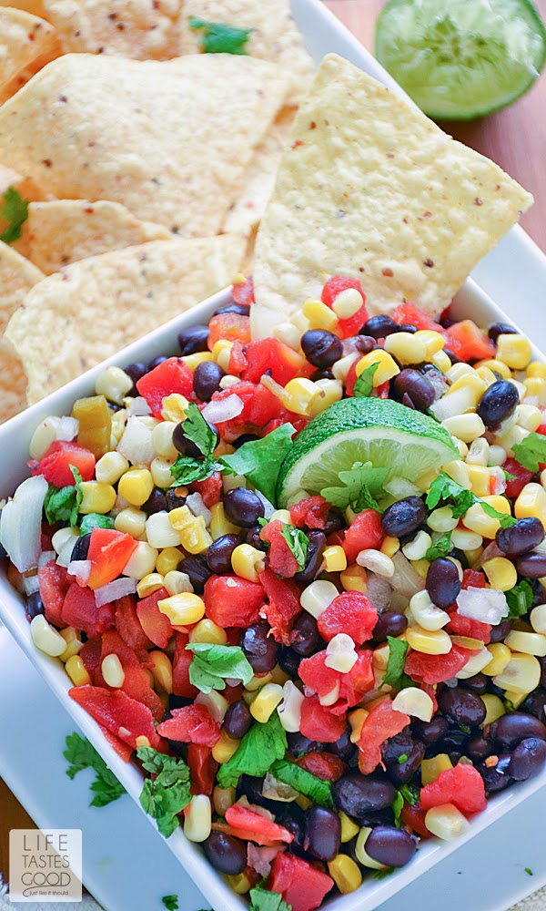 Corn and Black Bean Salsa | Life Tastes Good