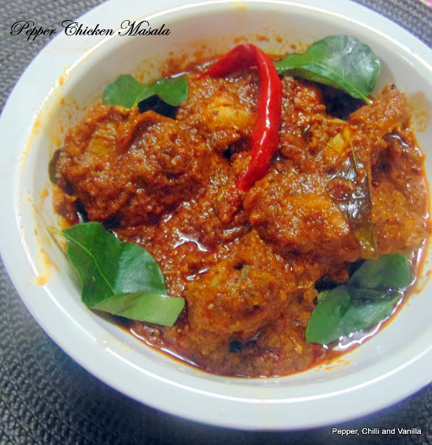Spicy Chicken Pepper Masala | Pepper, Chilli and Vanilla