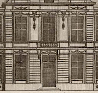 Gravure de Jean Marot de la façade avec balcon de l'hôtel d'Aumont