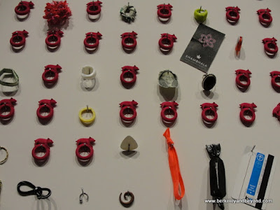 close-up of “Wanna Swap Your Ring?” exhibit by Ted Noten at the Museum of Craft and Design in San Francisco