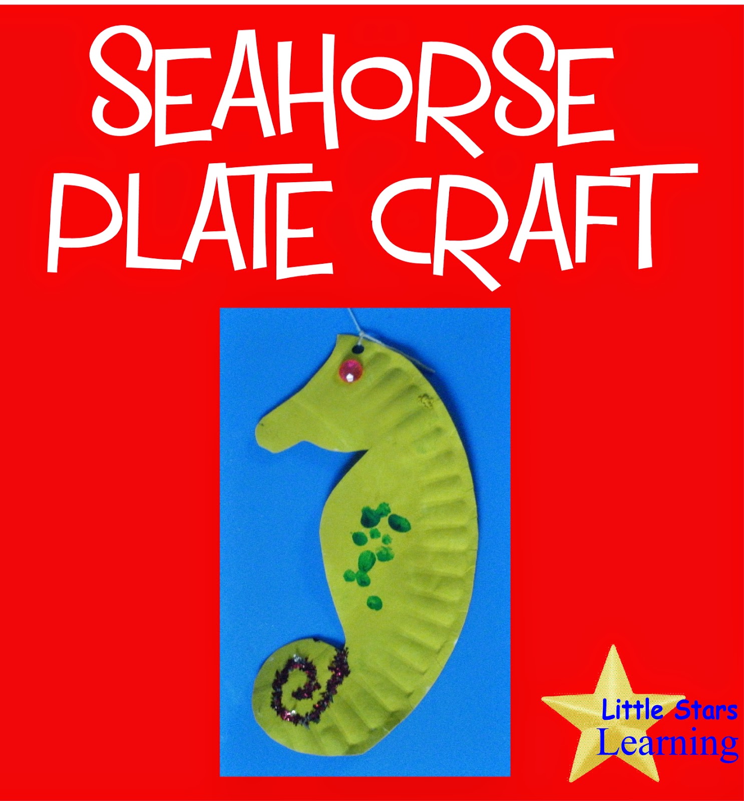 Seahorse Craft Template