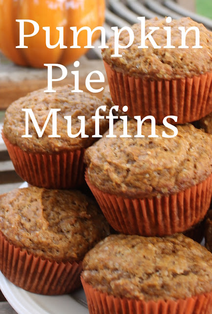 Food Lust People Love: Pumpkin and pumpkin pie spices bake to tender delight in these fragrant muffins.  Perfect for snacks or breakfast.