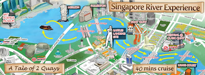 bumboaut, perjalanan sungai, menelusuri sungai singapore, naik perahu, tempat wisata di singapore, jalan jalan di singapore, singapura,