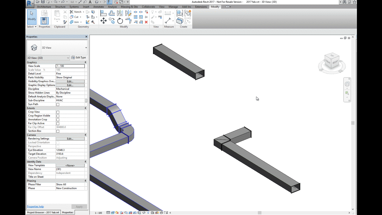 Ideate Solutions Revit 2017 Filling Gaps in a Revit Fabrication Model