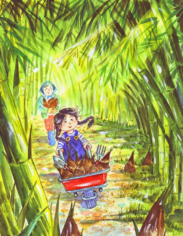 the enigma harvesting bamboo shoots
