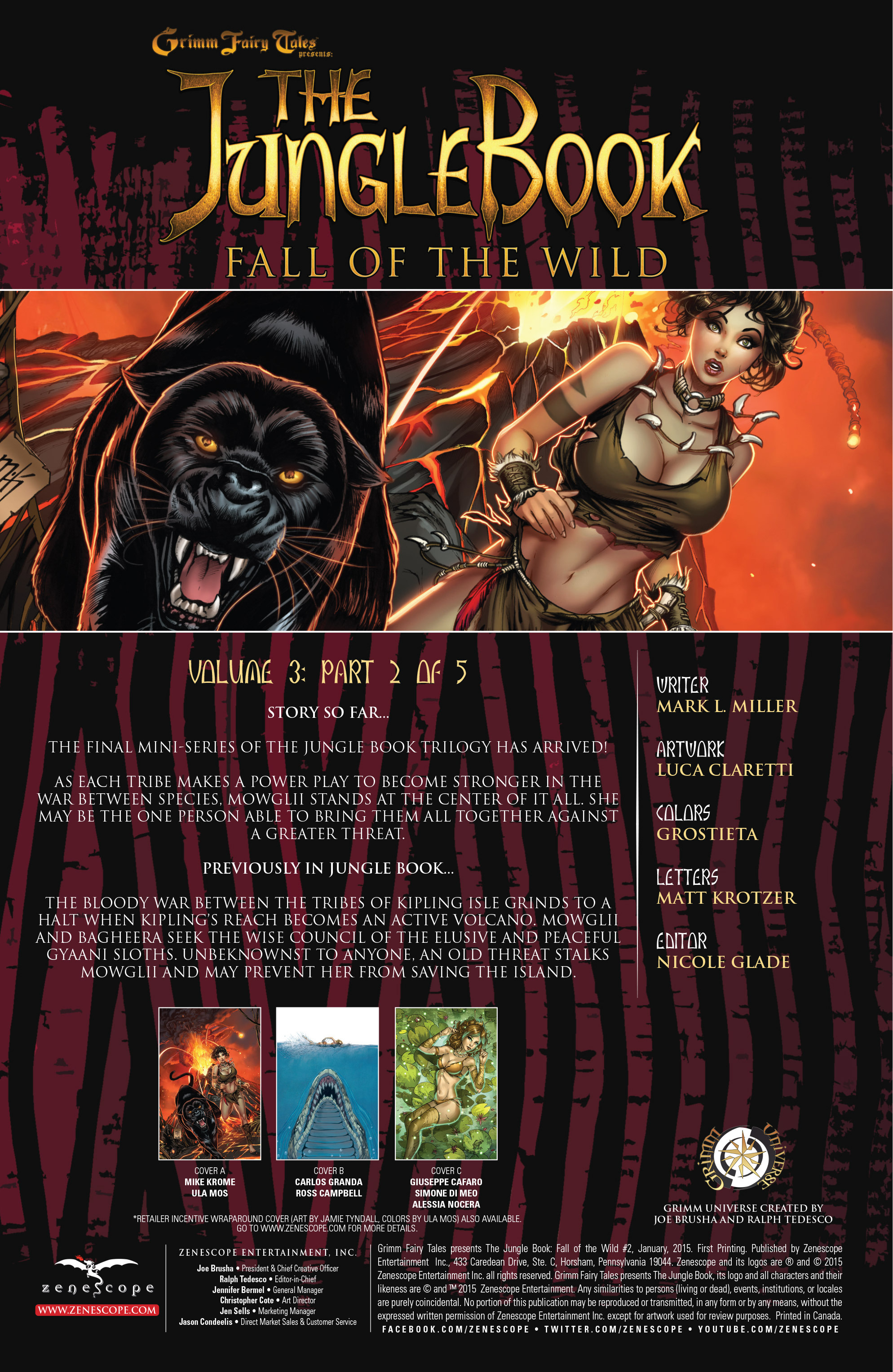 Grimm Fairy Tales presents The Jungle Book: Fall of the Wild issue 2 - Page 2