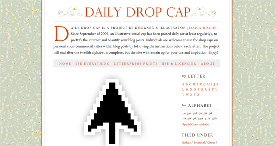 Daily drop Cap