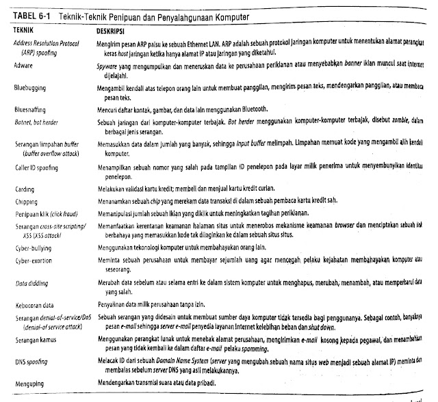 Bab 6 Teknik Penipuan Dan Penyalahgunaan Komputer