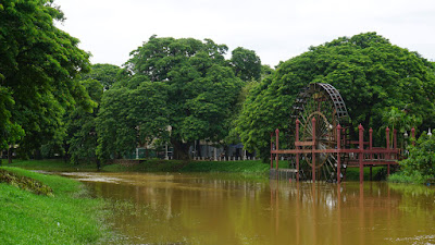 Watermill at Siem Reap river