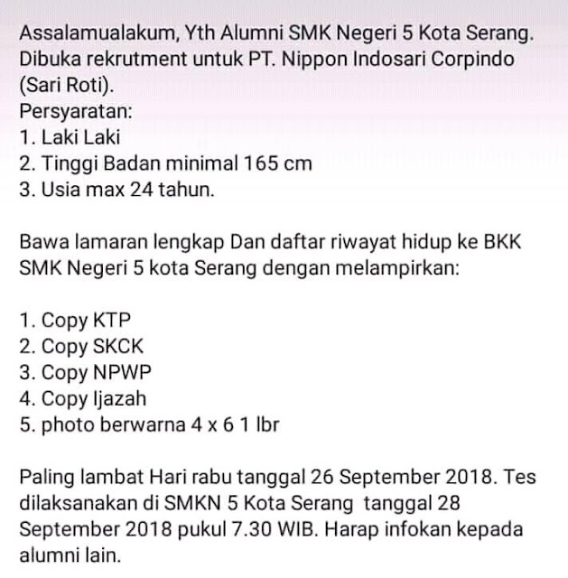 Nippon Indosari Corpindo Sari Roti Serangid