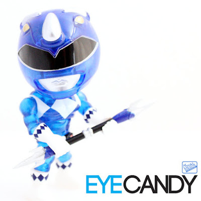 San Diego Comic-Con 2015 Exclusive Mighty Morphin Power Rangers “Crystal Edition” Blue Ranger Mini Figure by The Loyal Subjects