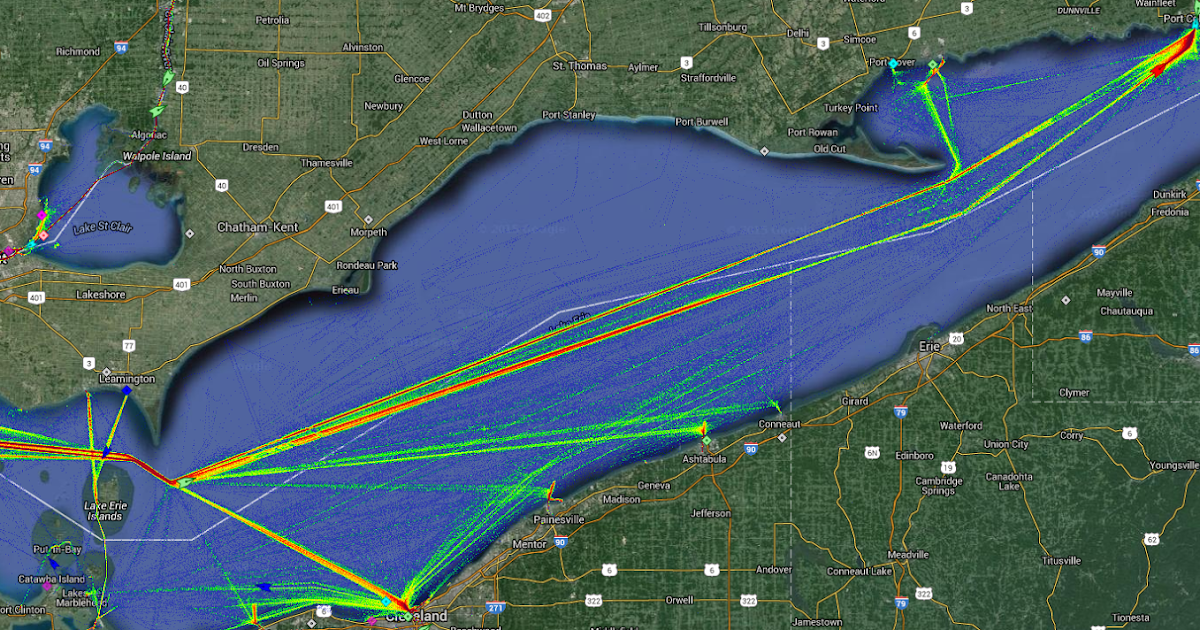 lake erie ship traffic ship traffic time tracking chart