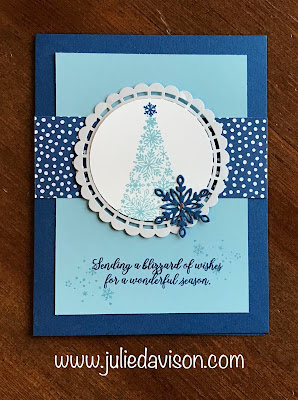 Stampin' Up! Snow is Glistening ~ Snowflake Showcase ~ November 2018 ~ www.juliedavison.com