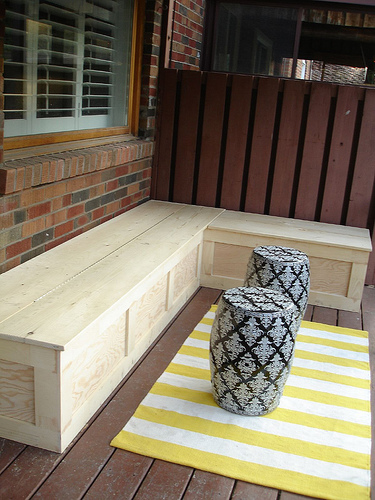 All Decked Out Rambling Renovators - Outdoor Bench Seat With Storage Plans