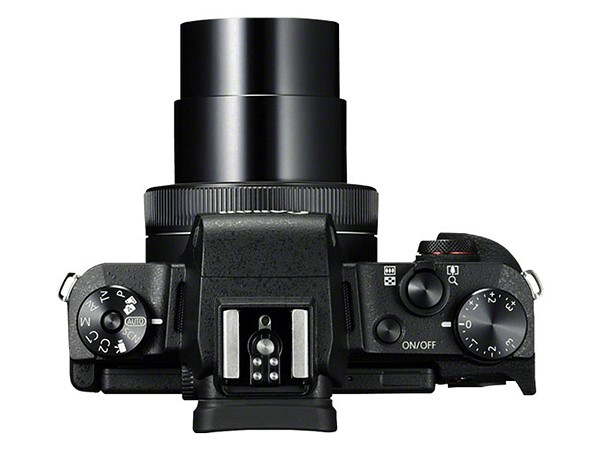Canon PowerShot G1 X Mark III, вид сверху