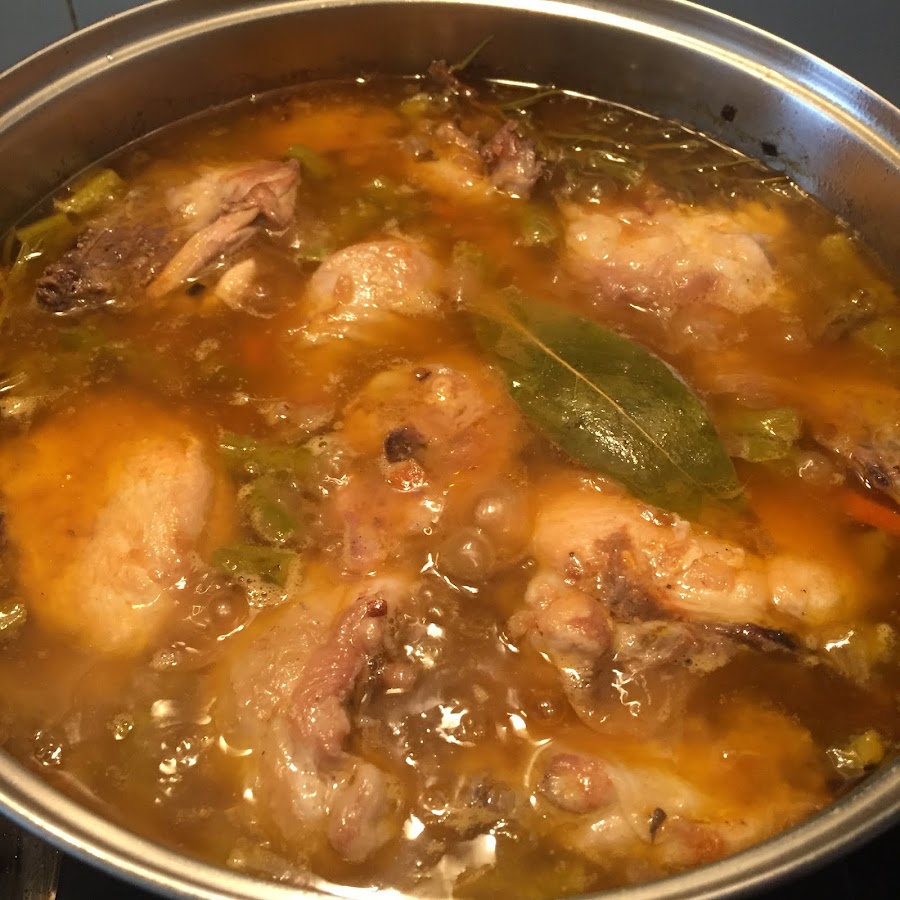 Pollo en escabeche de naranja