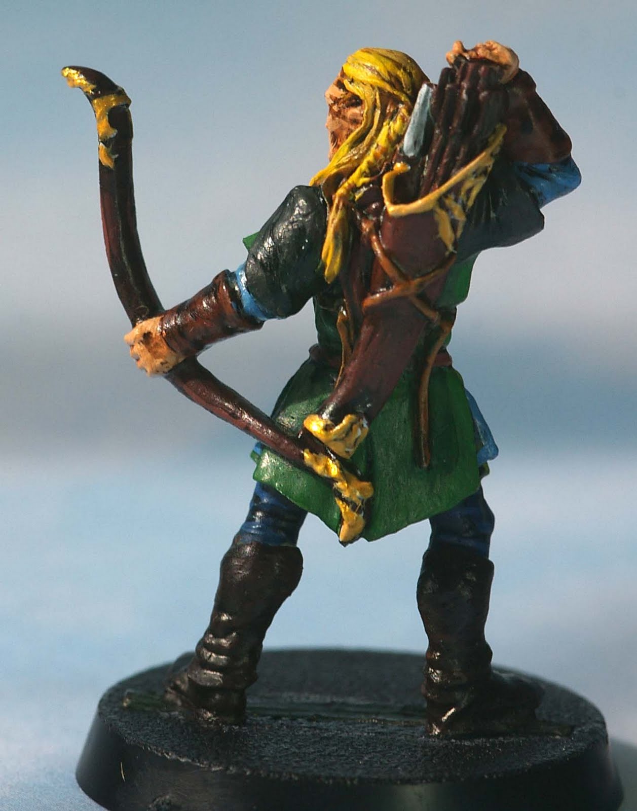 Painted Figures Older Citadel and GW Miniatures Painting Legolas Part 3