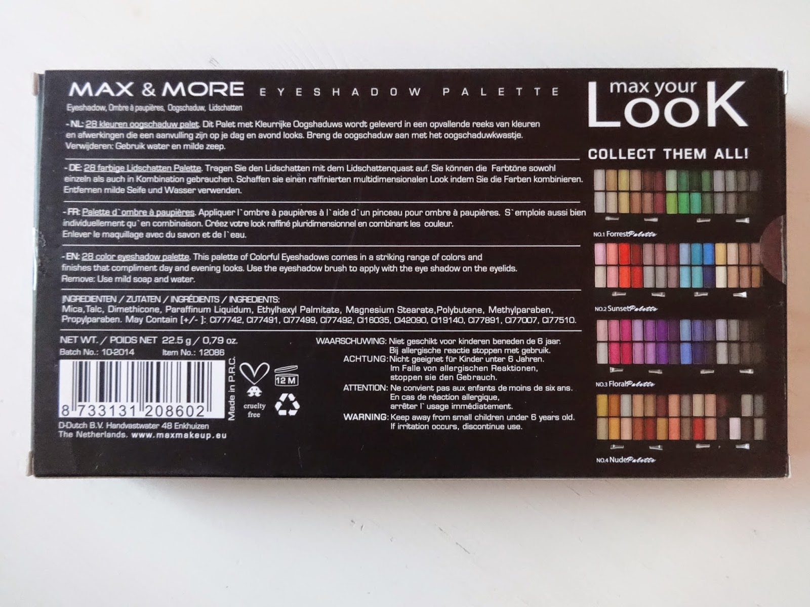 Nina4Mode Review Max&More Eyeshadow Palette