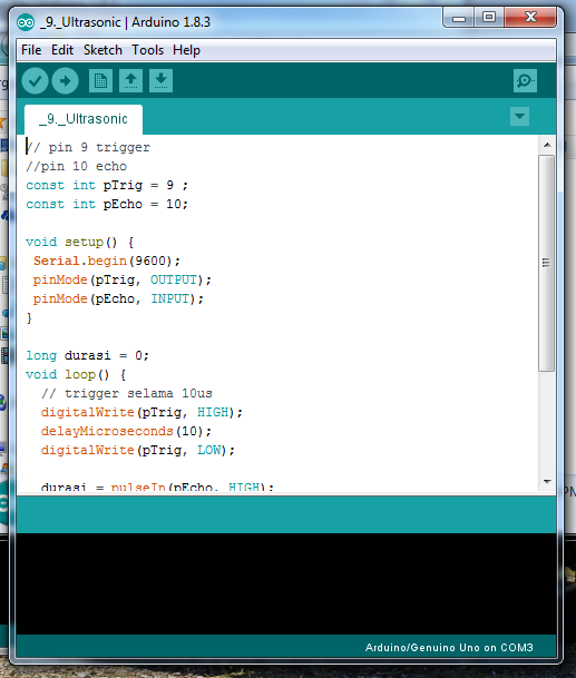Gambar 2 4 Software IDLE Arduino (Sumber : Percobaan) Gambar 2 4 Software IDLE Arduino (Sumber : Percobaan)